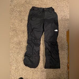 North Face snow pants. Boys, black size fl.